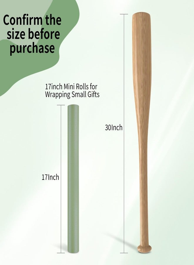 woric Wrapping Paper Roll 17 In X 33 Ft Sage Green Wrapping Paper Green Gift Wrap for Baby Shower, Wedding, Birthday, Valentine's Day, Holiday - Image 3